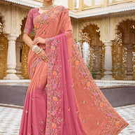 Laxmipati Malmal N-2222 Satin Multicolor Saree