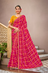 Laxmipati Mangla N-2241 Chiffon Rani Saree