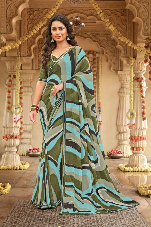 Laxmipati Dhanlaxmi N-2259 Georgette Multicolor Saree