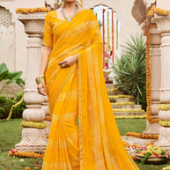 Laxmipati Dhanlaxmi N-2262 Art Silk Mustard Saree