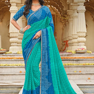 Laxmipati Dhanlaxmi N-2264 Chiffon Multicolor Saree