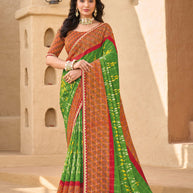 Multicolor Chiffon Saree- Shamli