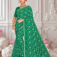 Green saree