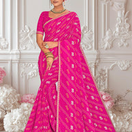 Pink saree