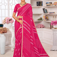 Pink saree