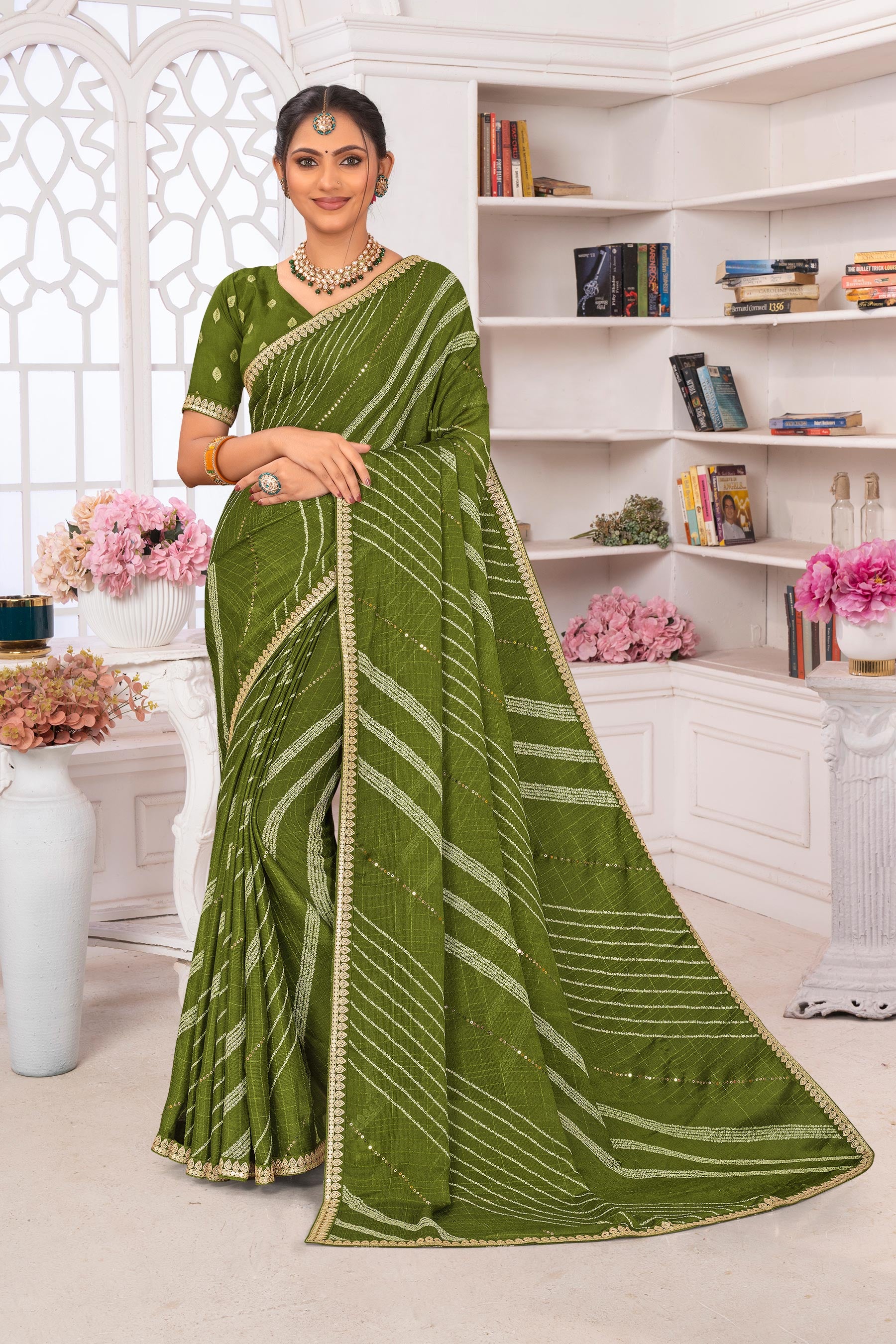 Pure chiffon saree​