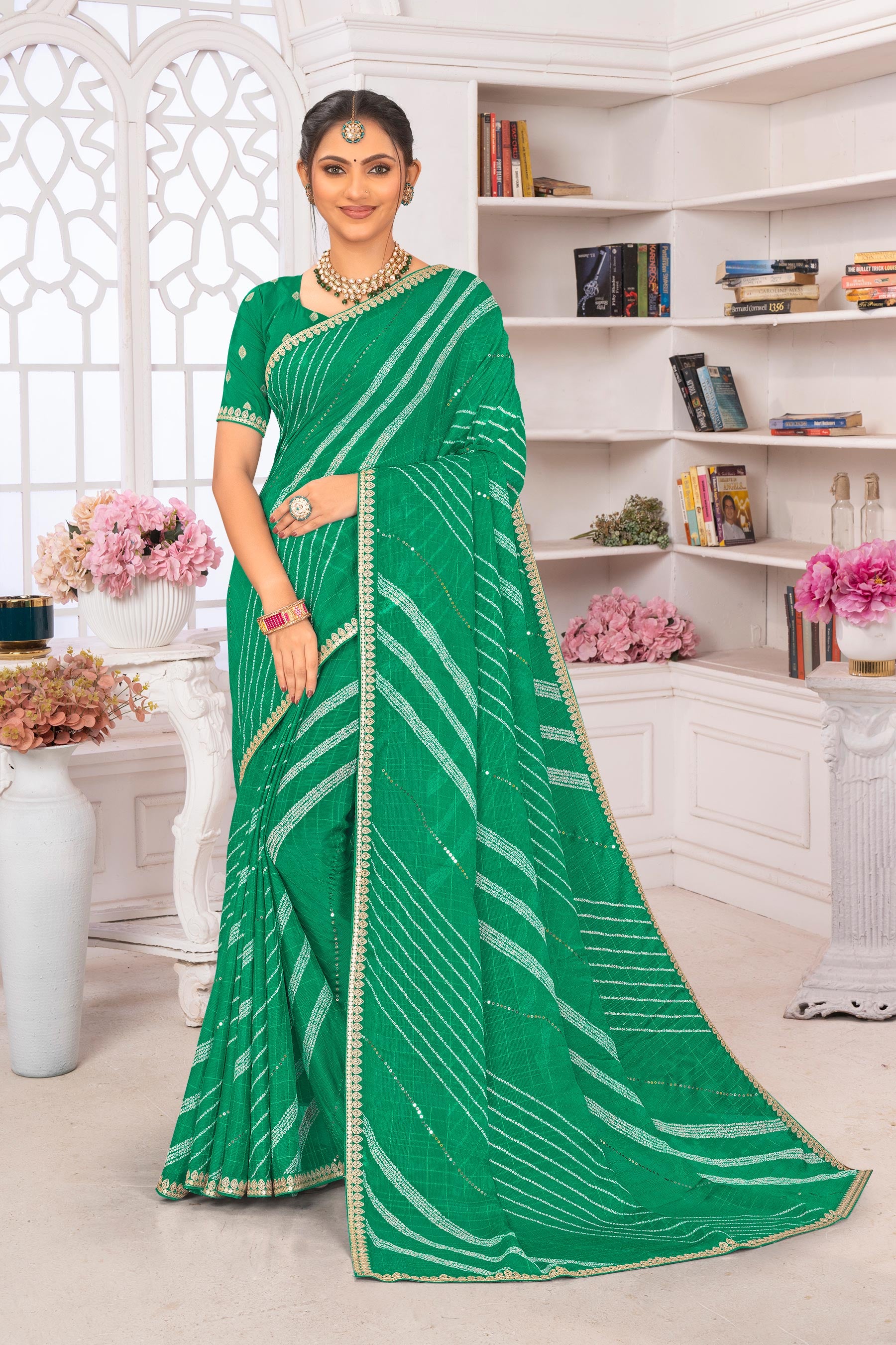 Pure chiffon saree​