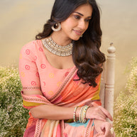 Laxmipati Anaya Multicolor Georgette Saree with Abstract Prints