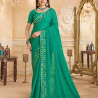 festive wear chiffon saree
