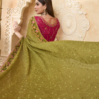 Designer chiffon saree 