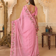 Elegant chiffon saree