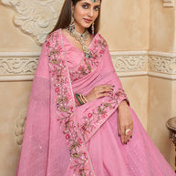 Lightweight chiffon saree look