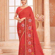 georgette sarees party wear