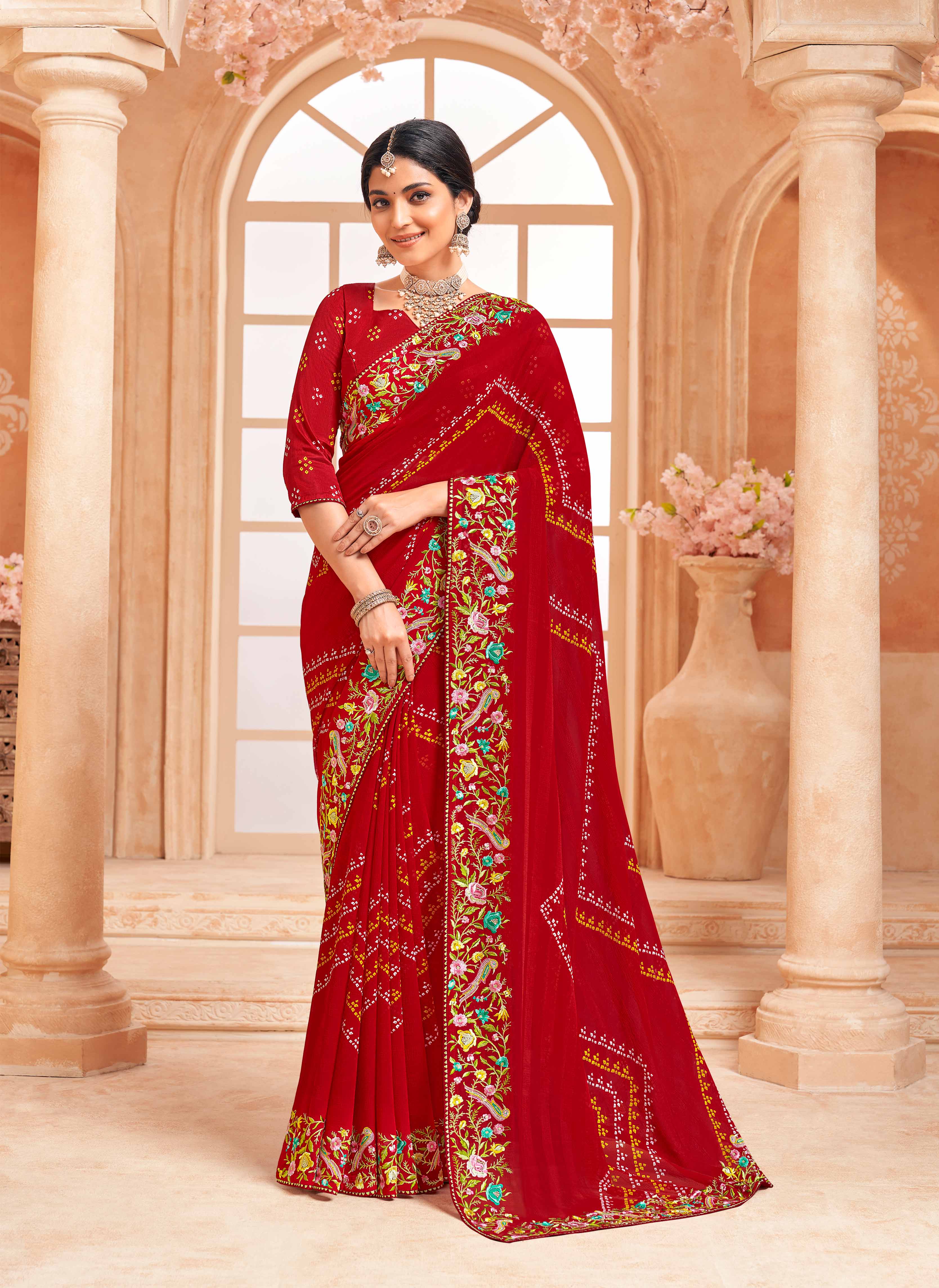 wedding party wear saree