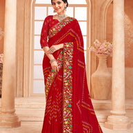 wedding party wear saree