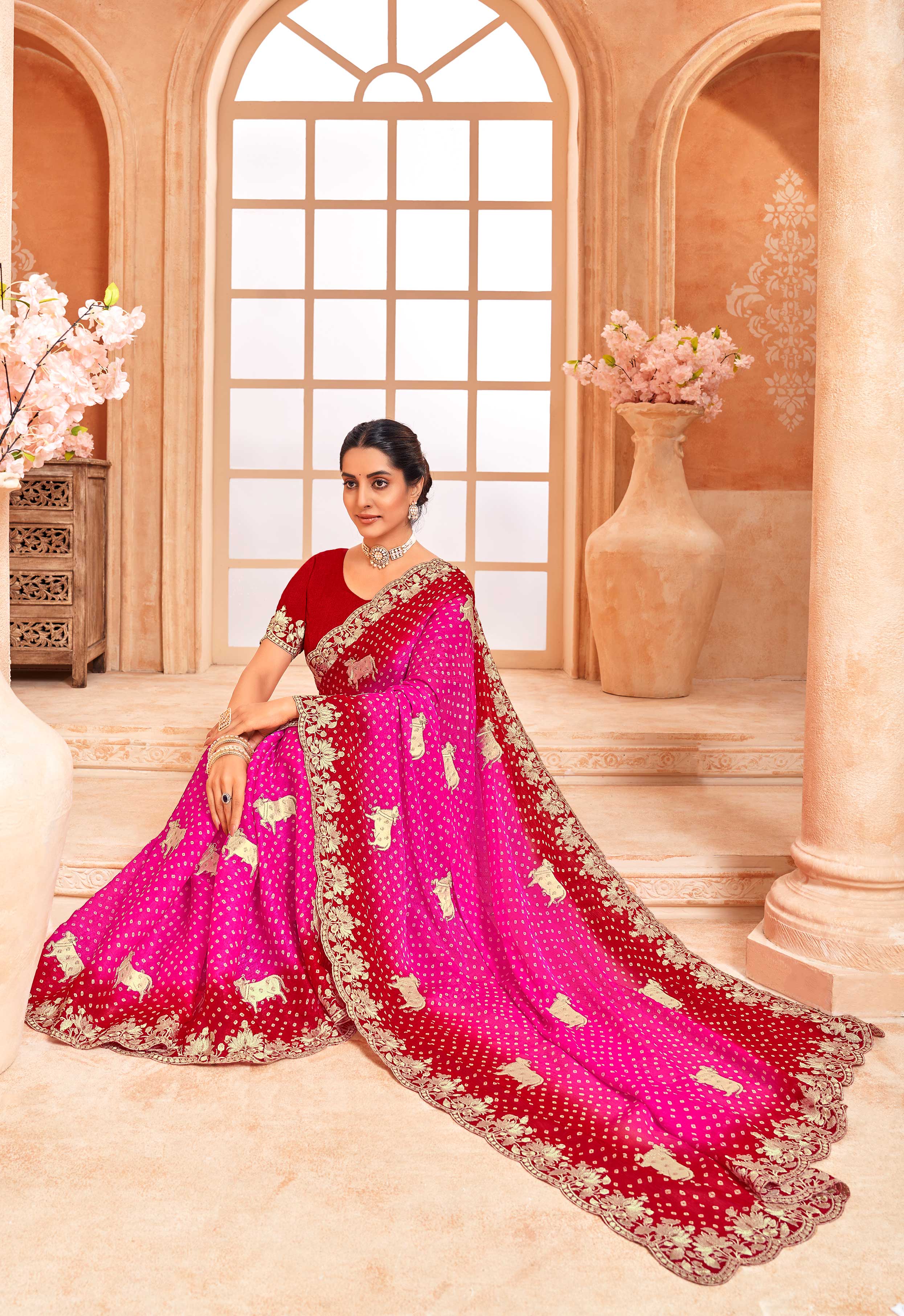 saree for freshers party