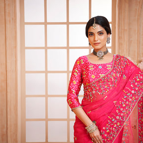 party wear saree for girls
