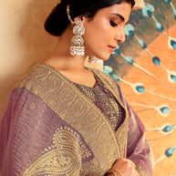 Festive silk blend saree