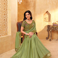 Striped designer saree