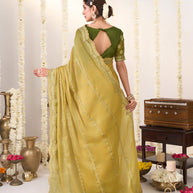 Designer embroidered saree