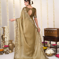 Evening wear chiffon saree