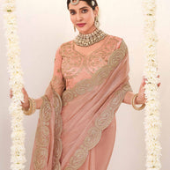 Traditional wear chiffon saree
