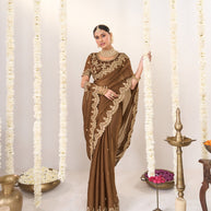 Festive wear chiffon saree