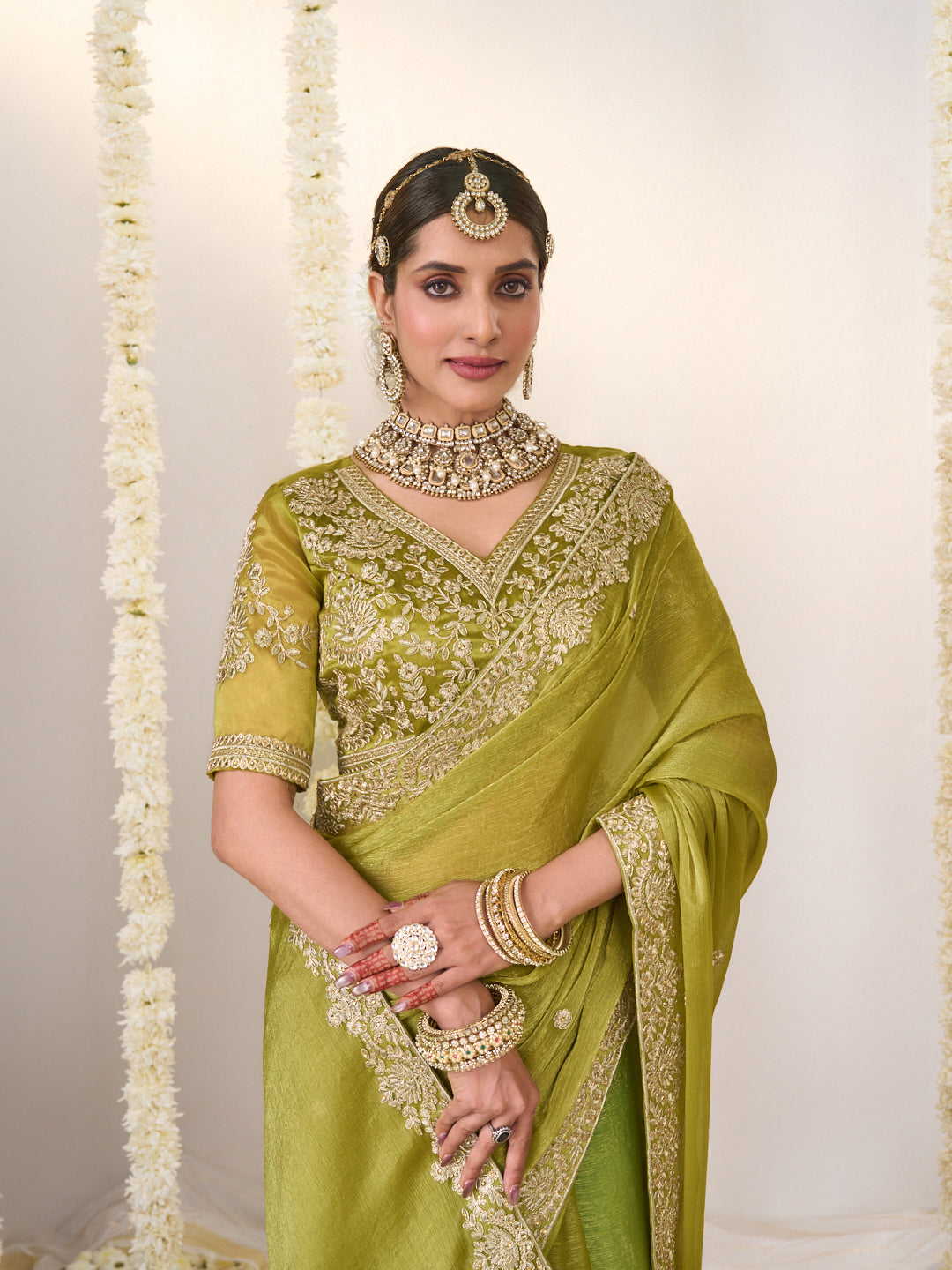 Occasion wear chiffon saree