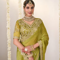 Occasion wear chiffon saree