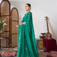 Soft chiffon festive saree