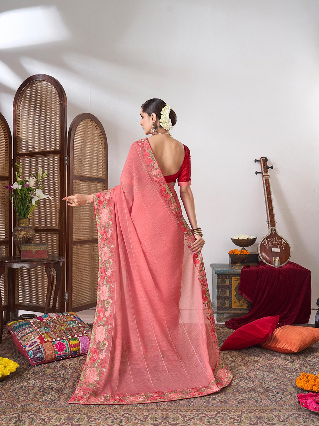Elegant party saree