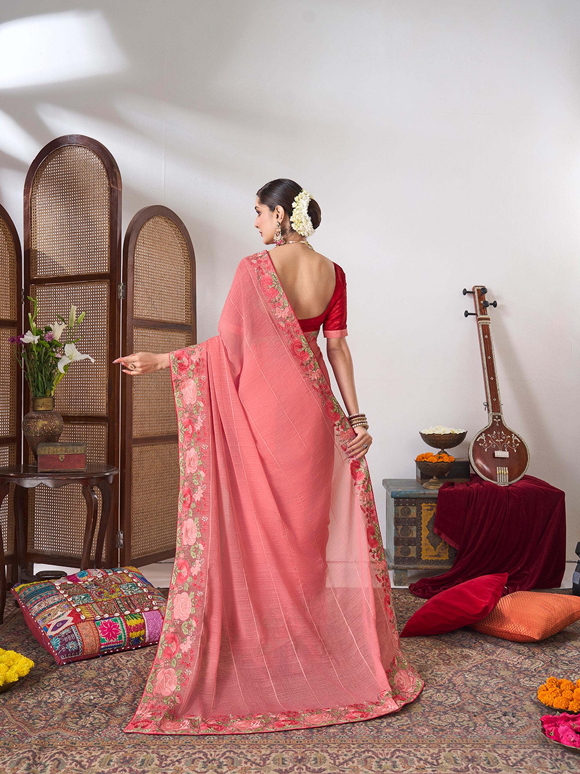 Elegant party saree