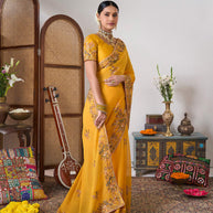 Light weight party wear saree