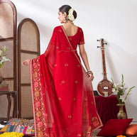 Designer chiffon saree