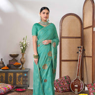 Trendy festive wear saree