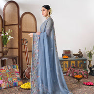 Floral designer saree