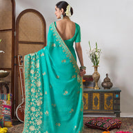 Trendy festive wear saree