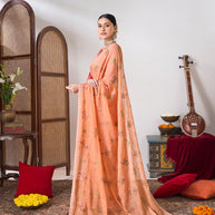 Floral work designer saree
