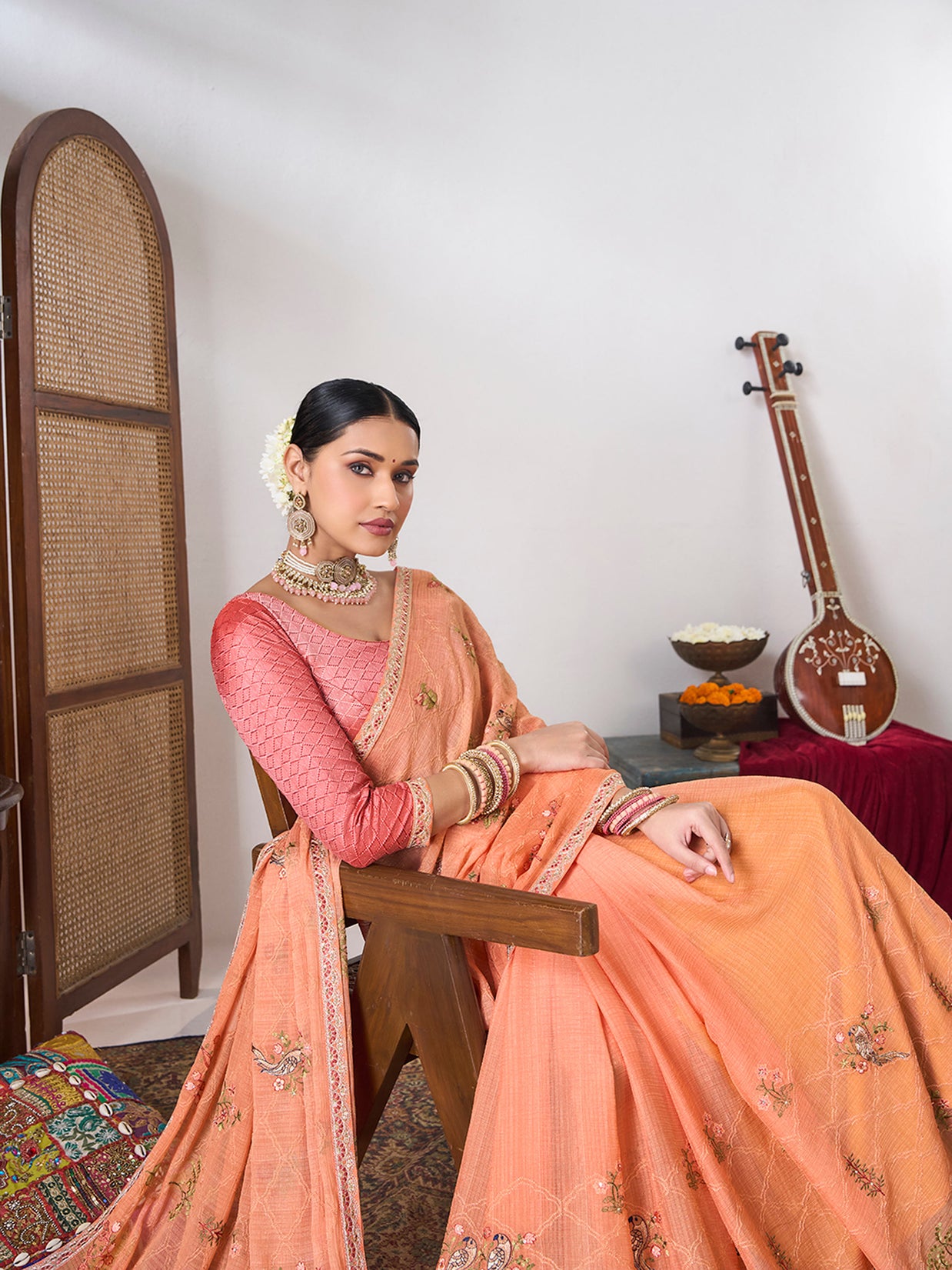 Soft elegant chiffon saree