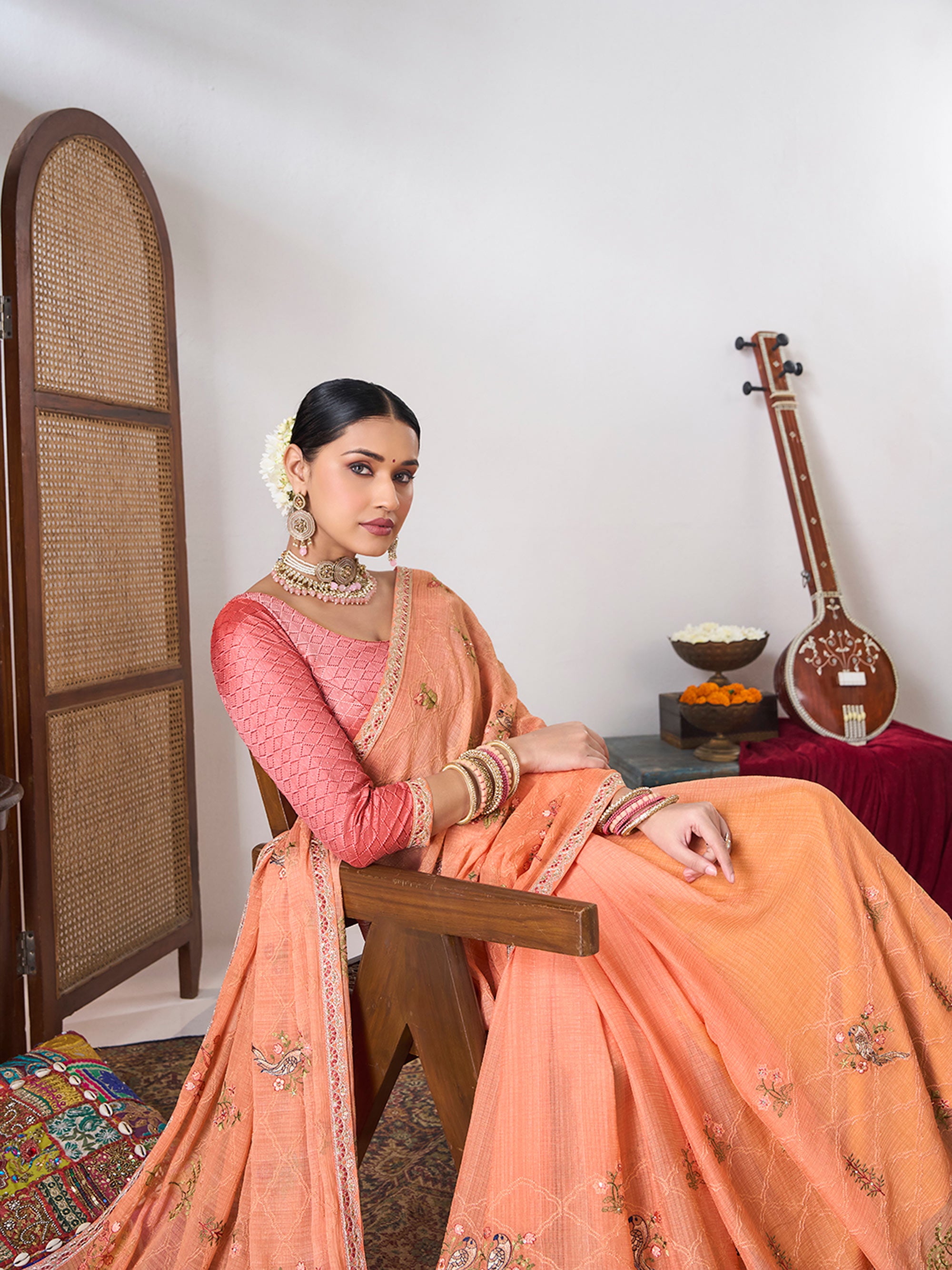 Soft elegant chiffon saree