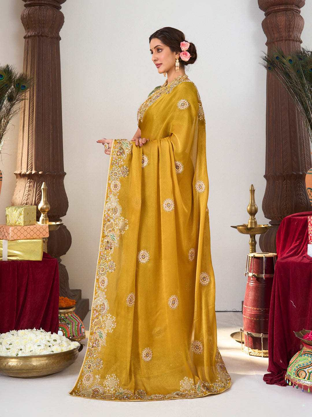 organza saree online