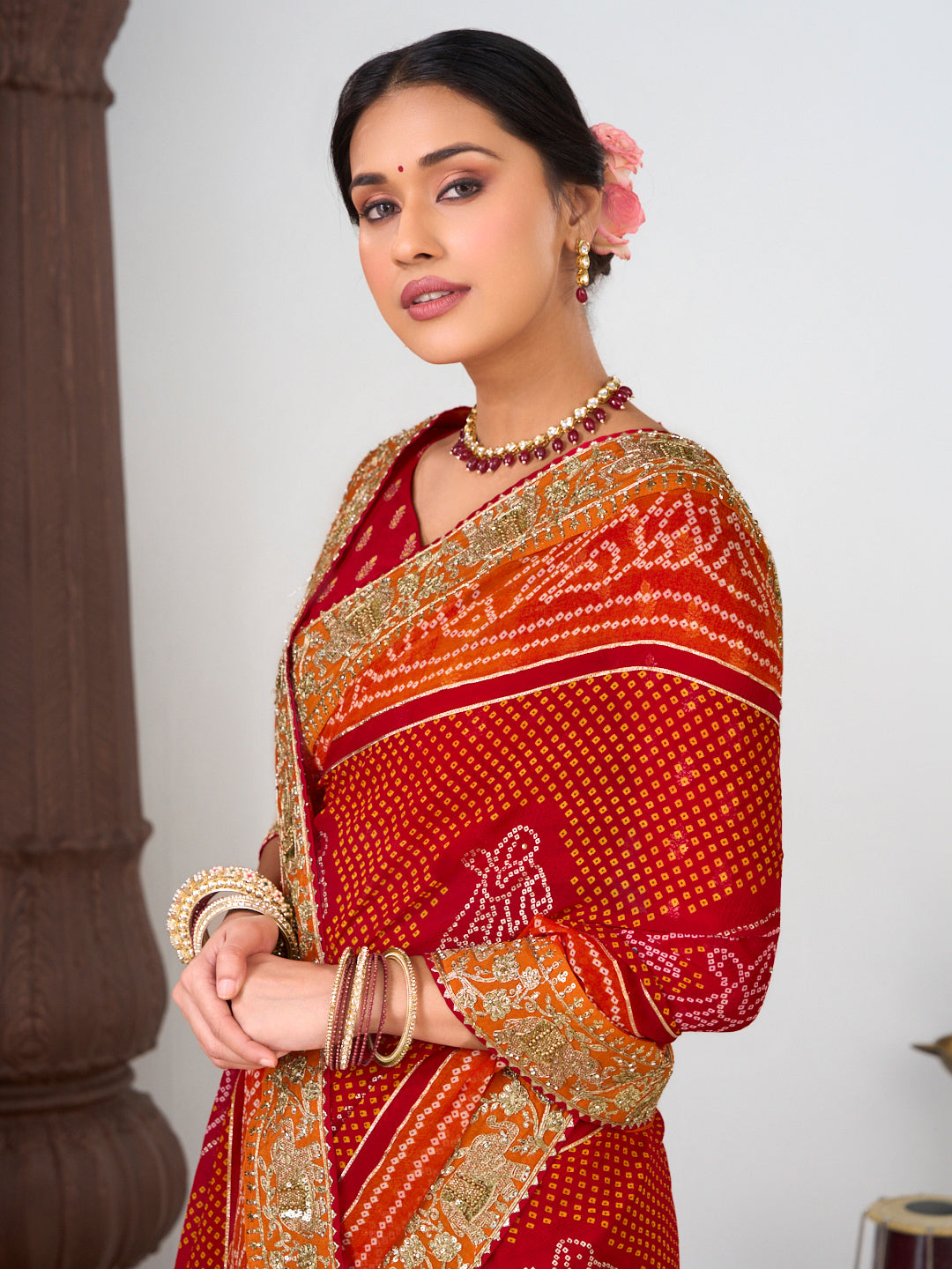 traditional festive saree