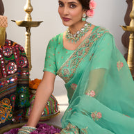 trendy festive designer saree