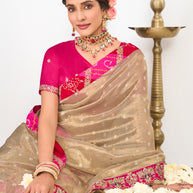 festive party wear saree