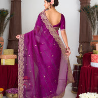 organza saree online