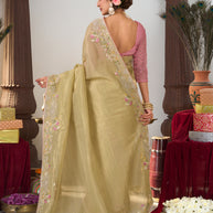 organza saree online