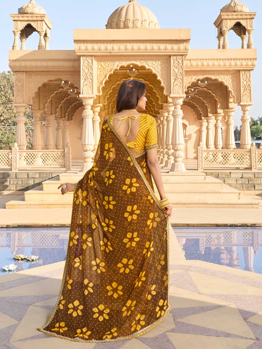 Printed saree