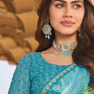 Festive wear chiffon saree
