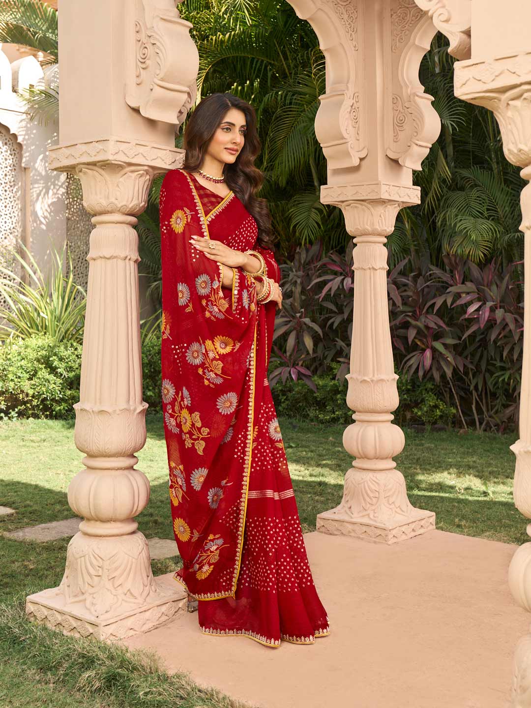 Festive wear printed saree