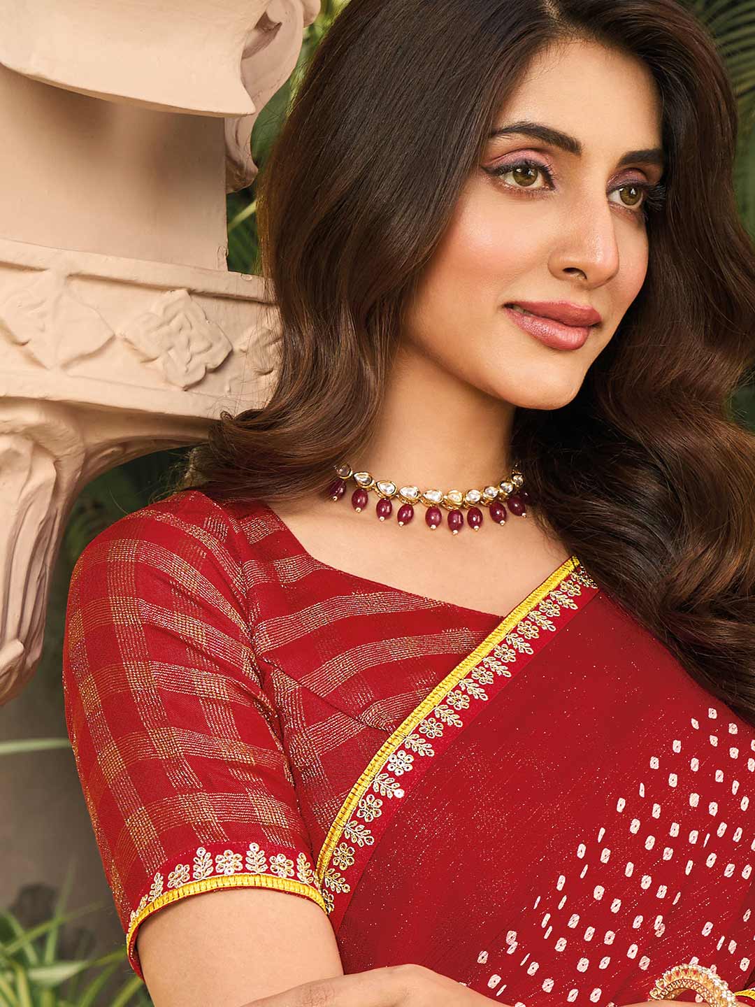silk blouse saree